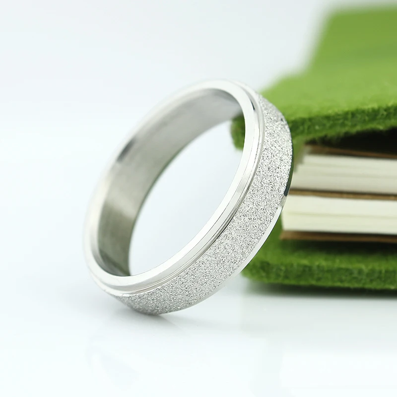 Белое золото модное серебряное кольцо с Глазированная поверхность кольца Пара Кольца обручальные кольца для женщин ювелирные изделия