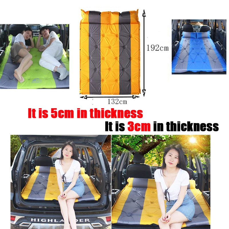 US $100.09 RKAC Automatic Inflatable SUV Combination Car Back Seat Cover Car Air Mattress Travel Bed Inflatable Mattress Air Bed Car Bed