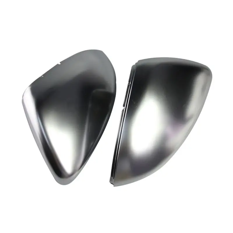 

New 1 Pair Matt Chrome Rearview Side Mirror Cover Caps For Golf 7 MK7 Lamando Touran