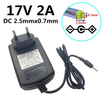 

AU US UK EU Plug 17V power supply Converter AC 100V-240V to dc 17V 2A 2000mA power adapter DC 2.5mm*0.7mm Switch