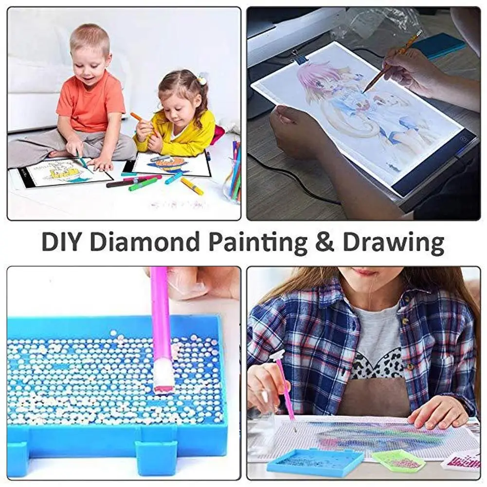 

Dropshipping DIY LED Light Board Dimmable Light Stand Clips Mesh Bag Painting Tools for Painting Sketching MDP66