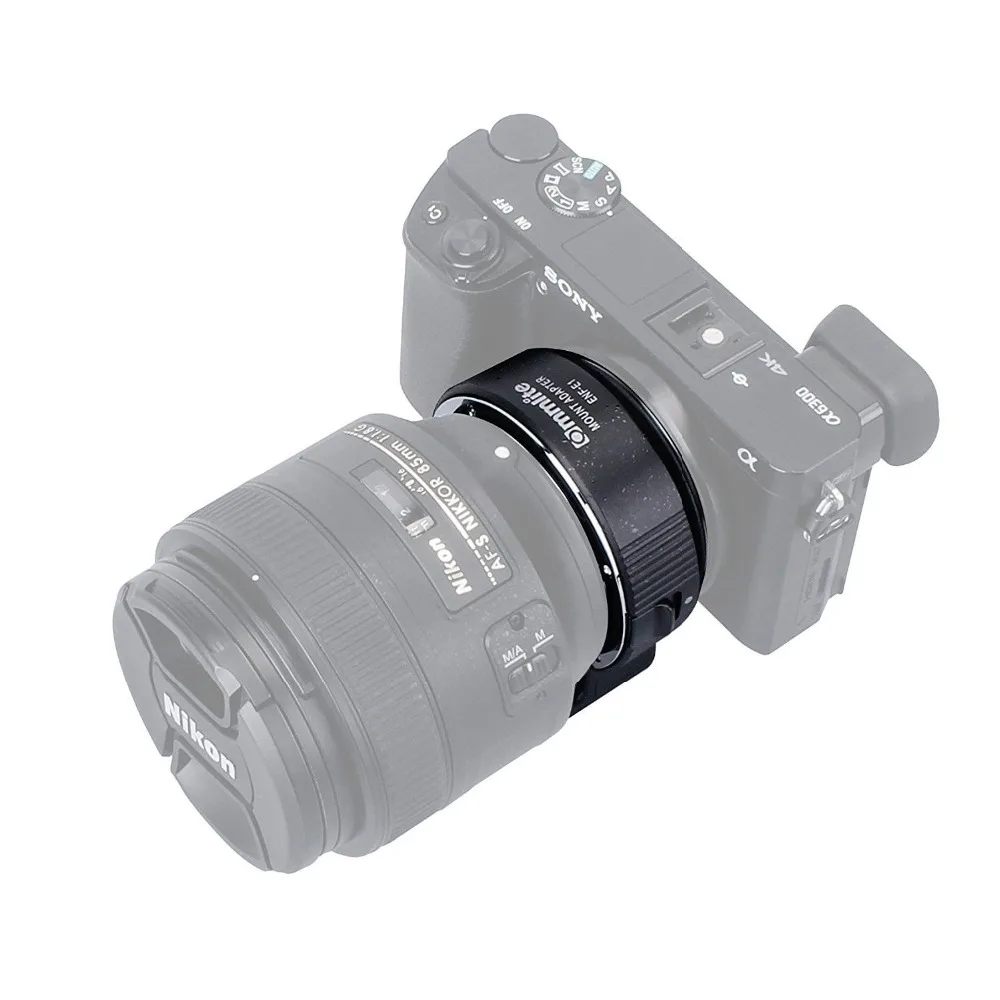 Адаптер для крепления объектива Commlite CM ENF E1 PRO Nikon F только Sony E Mount A7R2 A7II A6300 A6500 A7R Mark