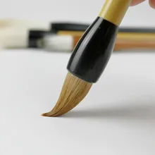 Передовые мягкие шерстяные и фиолетовые кроличьи волосы Китайская каллиграфия кисти ручка-кисть для письма набор кисть для китайской живописи