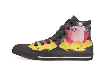 

Kirby Art Print Casual High Top Canvas shoes sneakers For Drop shipping