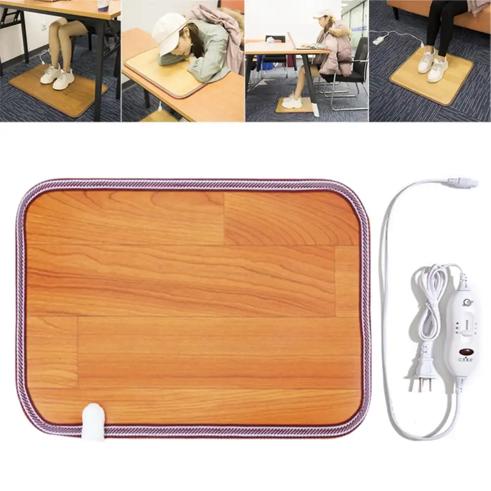 Foot Feet Warmer Electric Heating Mat Office Warm Feet Thermostat