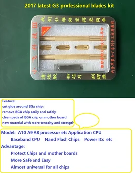 

2017 latest G3 professional blade scalpel kit knife,Protect A10 A9 A8 processor cpu SDRAM LPDDR LPDDR,removing glue underfill
