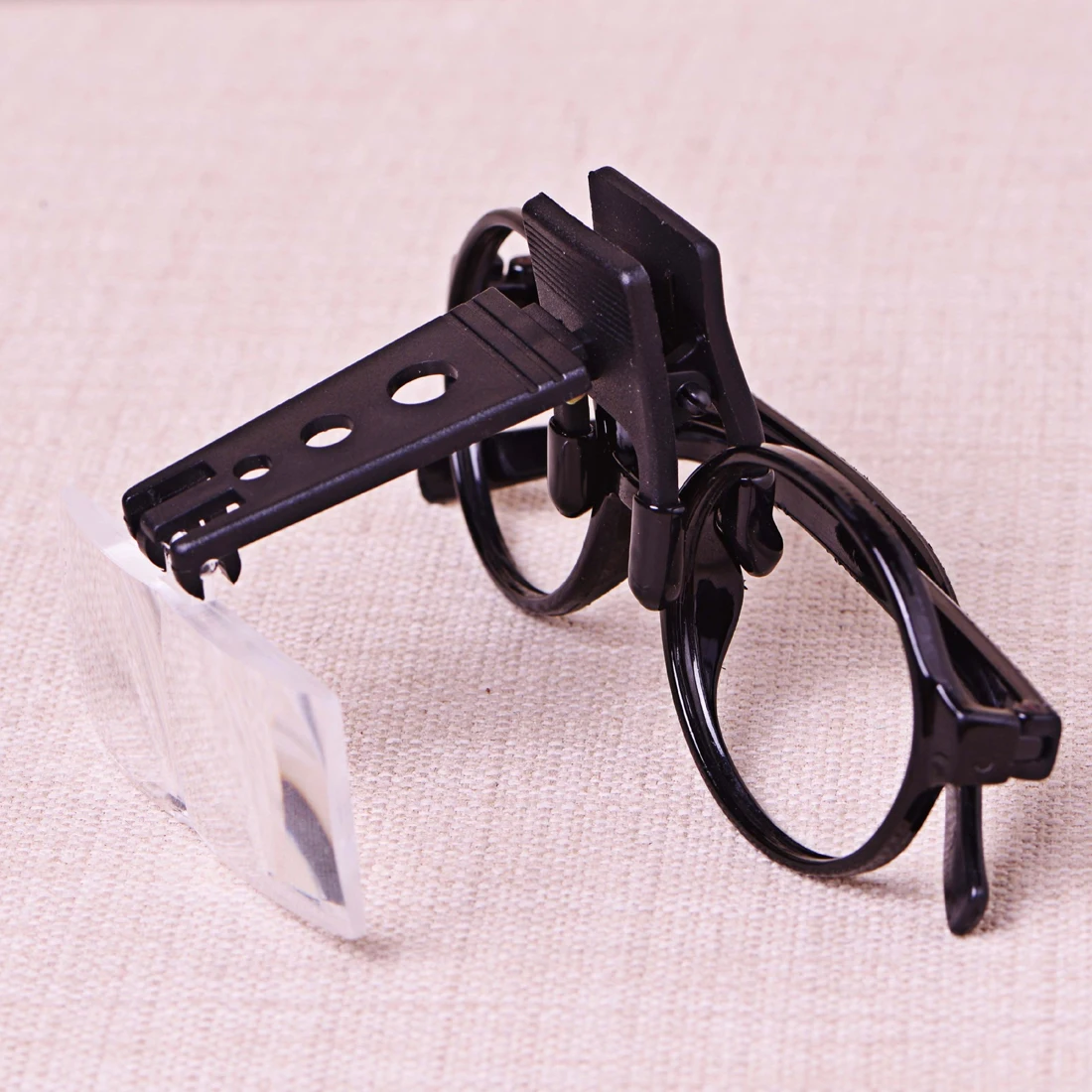Buy New Transparent Acrylic Folding Eyeglass Clip On Magnifying Lens Flip Loupe