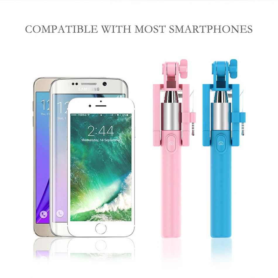 Selfie Stick For Android Mobile Phone, Waterlowrie Extendable Handheld Self-portrait Monopod For Samsung Huawei Xiaomi & iPhone