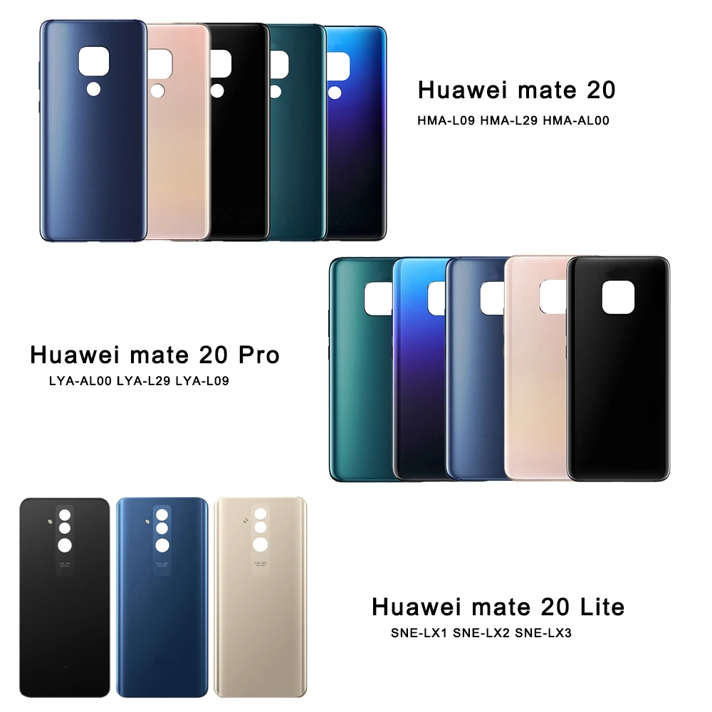 Чехол для huawei mate 20 Lite, Задняя стеклянная панель, чехол для задней двери, чехол для huawei mate 20 Pro, Сменный Чехол для батареи mate 20