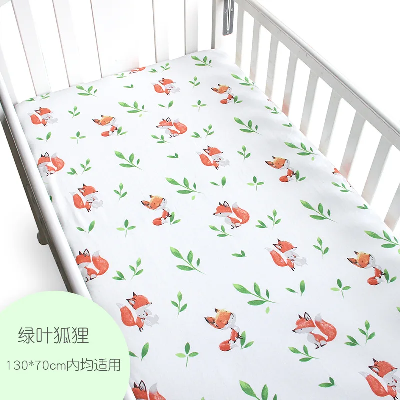 

MuslinTree high quality elastic knit baby fitted crib sheet