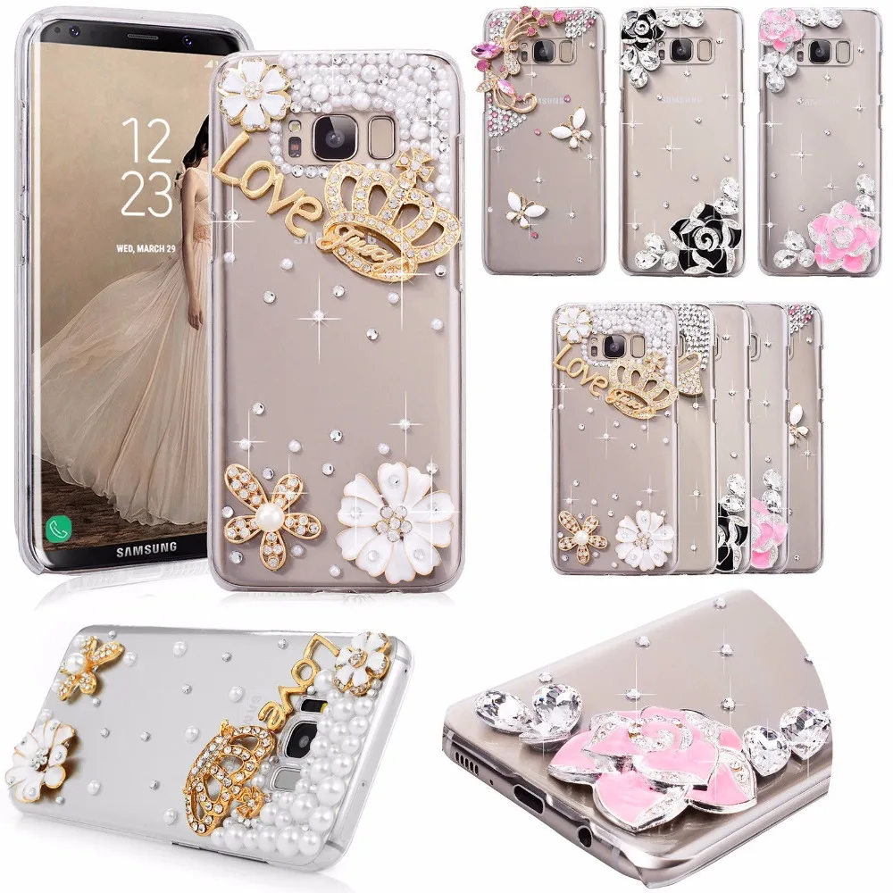 LaMaDiaa 3D Хрустальный Алмазный чехол для телефона ручной работы Bling Samsung Galaxy S20 U S10E S7