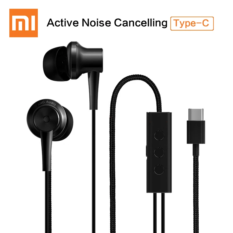 mi noise cancelling type c earphones