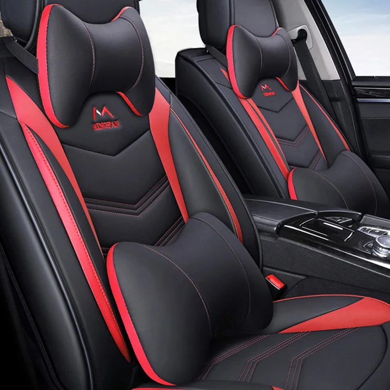 

2019 new arrival Car pillows universal general all-inclusive super-fibre pu leather car seats support