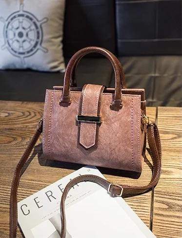 Yuhua, новые женские сумки, простой модный клапан, трендовая женская сумка-мессенджер с кисточками, ретро Корейская версия сумки через плечо - Цвет: Skin pink