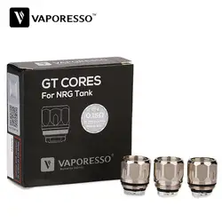 100% Оригинальные Vaporesso NRG GT Core катушки 3 шт. 0.4ohm/0.15ohm/0.2ohm/0.5ohm для NRG/NRG SE аэроионизатор аквариум E-cig Vape испарителя