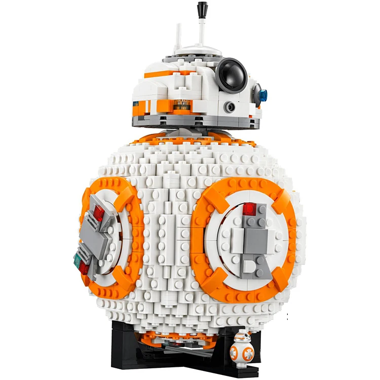 OLeKu BB8 Robot Hot Sale Star Wars Set Genuine 1238Pcs Series Set Building Blocks Bricks starwars Toys figures Hot Sale 75187