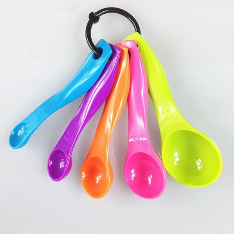 1ml/2.5ml/5ml/7.5ml Plastic Measuring Spoon Set Colorful Measure Spoon Scales Kitchen Baking