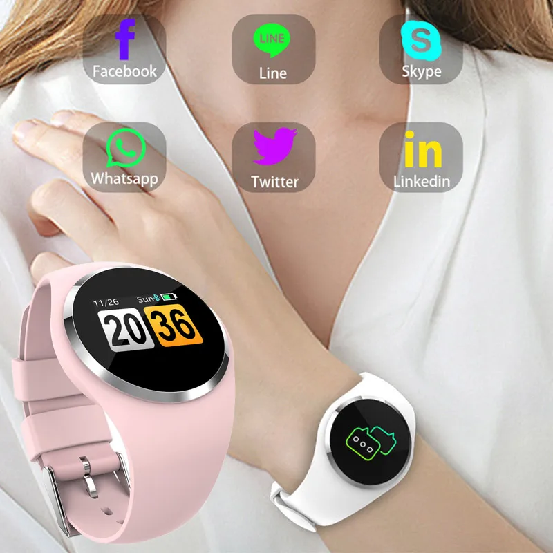 

Women Smart Watch Bluetooth Heart Rate Monitor Blood Pressure Sport Waterproof Smartwatch Connect For Android IOS iPhone Apple
