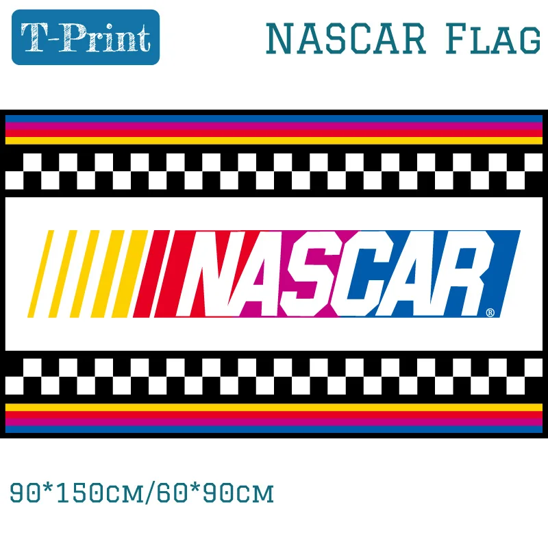 

90*150CM 60*90CM NASCAR Flag 3x5FT Banner Polyester For Car Racing Bar Party
