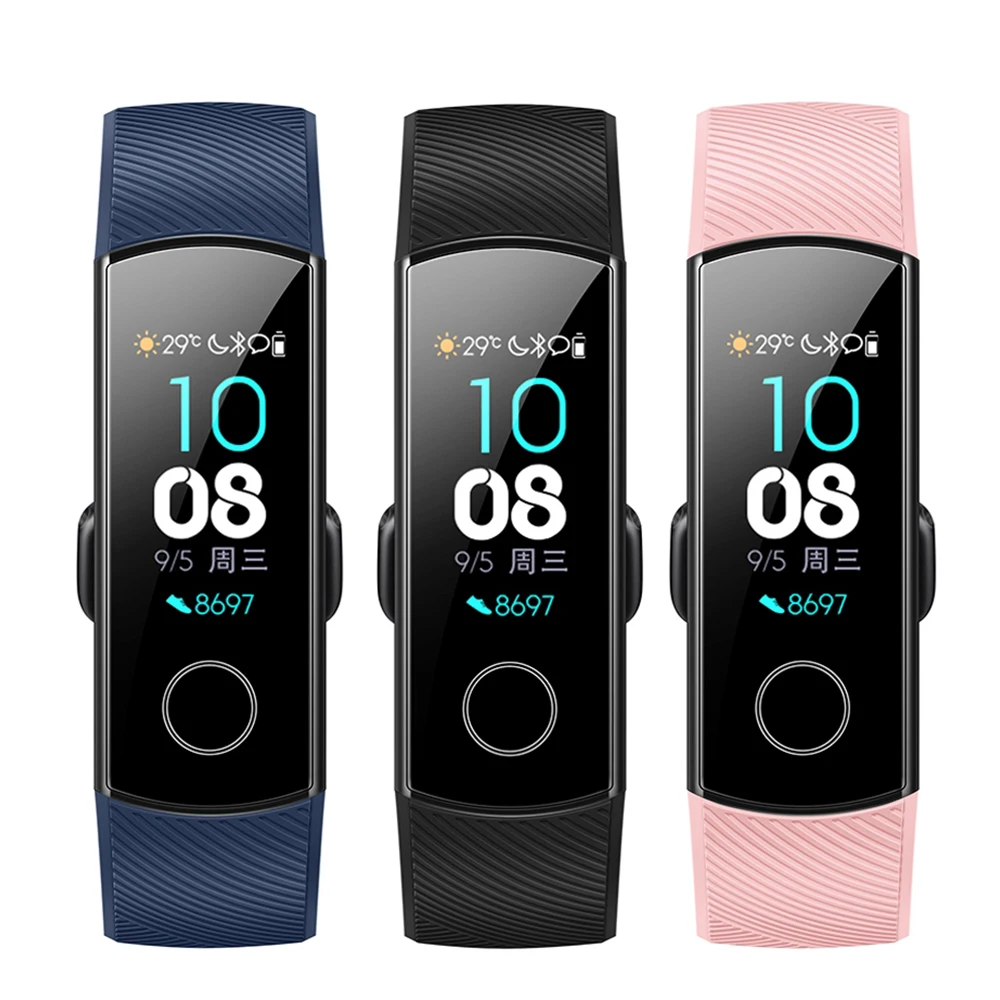 Умный Браслет huawei Honor Band 4 с пультом дистанционного управления для камеры, цветной Amoled 0,9" сенсорный экран для плавания