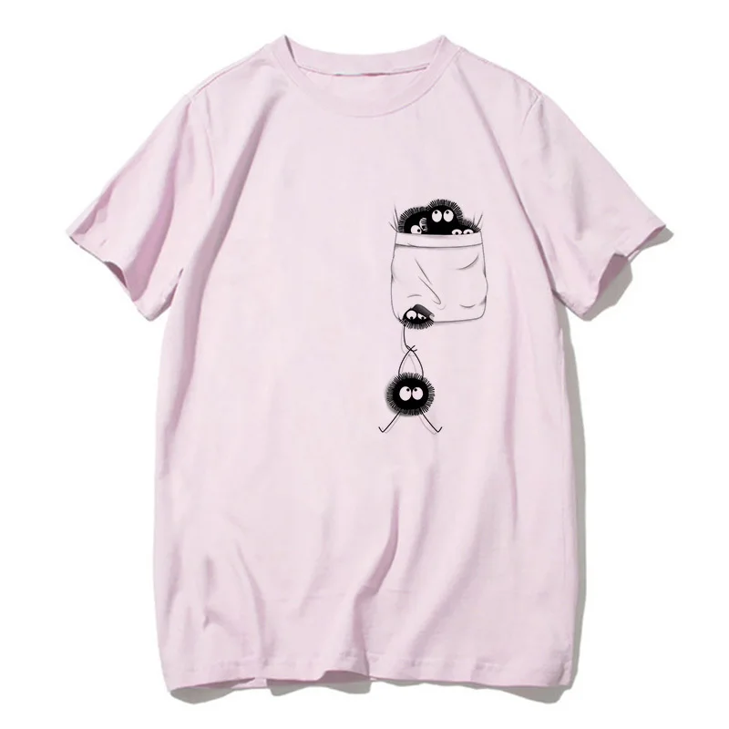 Totoro Shirt Women Men Studio Ghibli Miyazaki Hayao Anime Spirit Away T Shirt Men Women Japanese Anime Cartoon Clothes T-Shirt