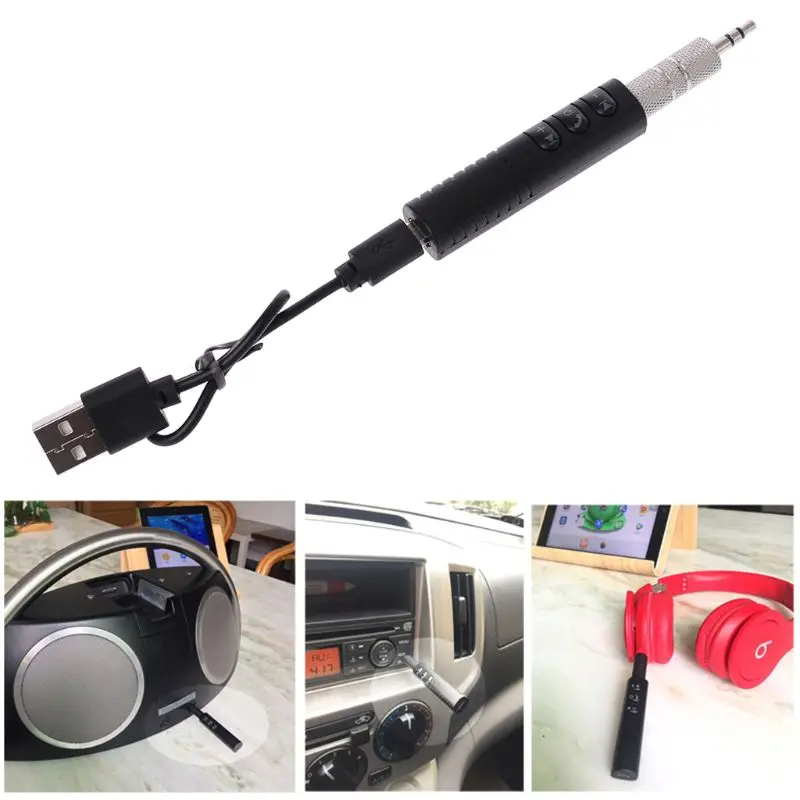 

Wireless Car 4.1 Bluetooth Handsfree Audio Aux Receiver Adapter 3.5mm MP3 Player Car Kit