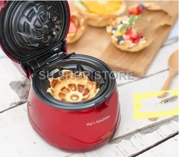 

2018 Waffle bowl waffle machine cake machine gift for children red color