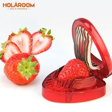 Holaroom привлекательный клубника Slicer Strawberry устройства полезные плоды Инструменты Кухня Инструменты фреса cortadora