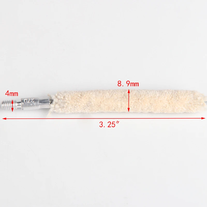 Tactical .270cal Mop Brush Cotton Clean Swab Gun Cleaning Brush for Hunting Rifle  5pcslot RL37-0049-270 (7)