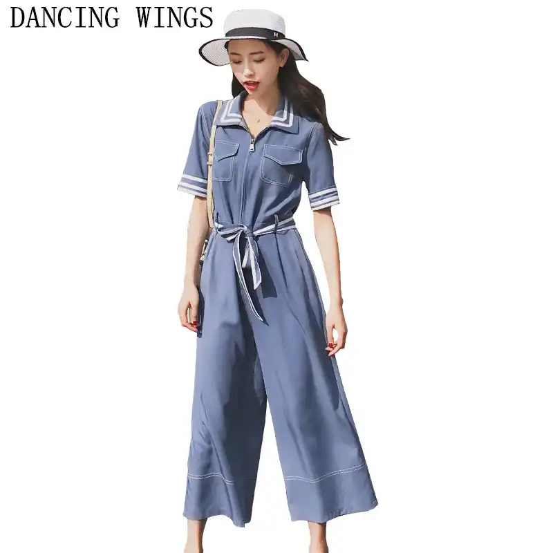 chiffon sleeve jumpsuit