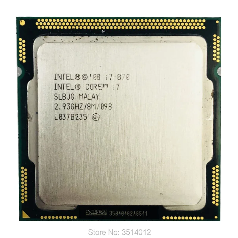 Intel Core i7 870 i7 870 2.9 GHz Quad Core CPU Processor 8M 95W LGA ...