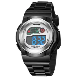 Для мальчиков студент водостойкие спортивные часы светодиодный цифровой наручные часы с отметкой даты высокое качество Лидирующий бренд