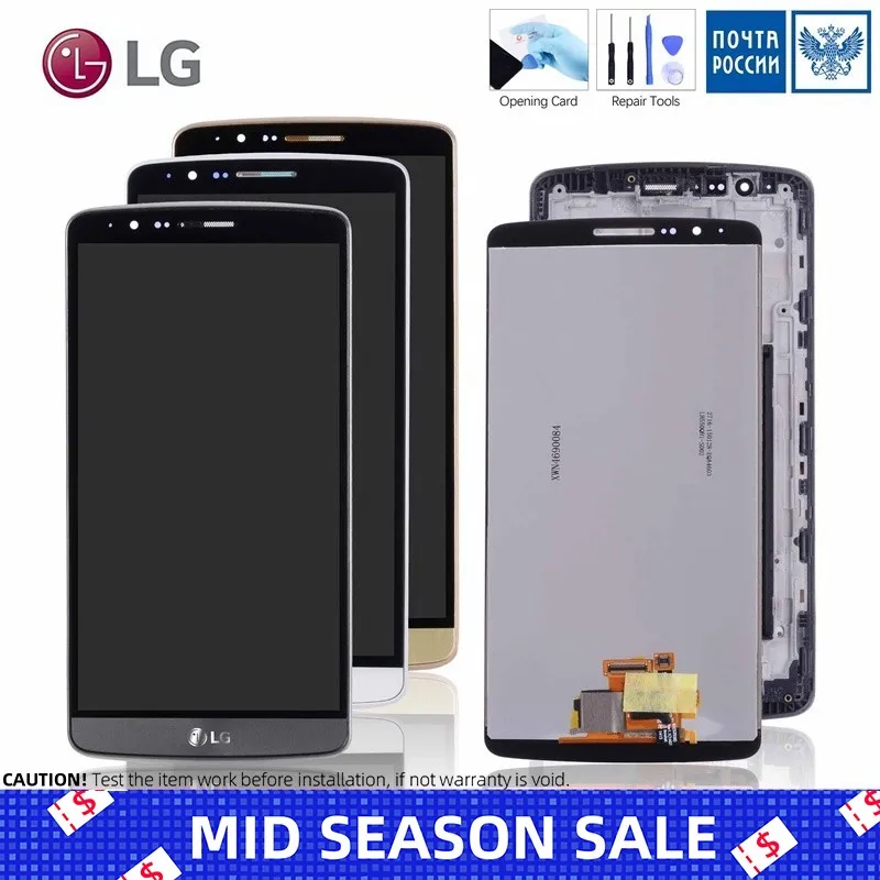 

ORIGINAL 5.5" Screen for LG G3 LCD Touch Screen Digitizer Assembly for LG G3 Display D850 D851 D855 Replacement
