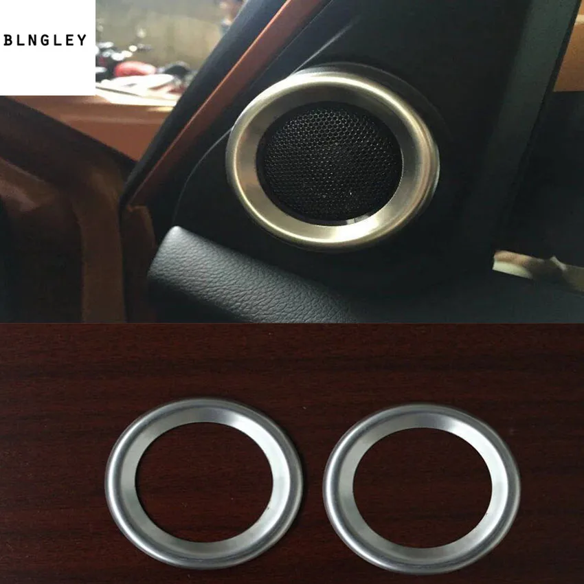 

2pcs/lot Car stickers stainless steel A pillar speaker decoration cover for 2017 2018 2019 Honda Civic 10th MK10 car accessories