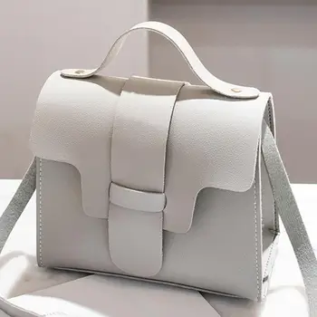

Fashion Women Solid Color Faux Leather Crossbody Shoulder Bag Flap Tote Pouch Messager Bags