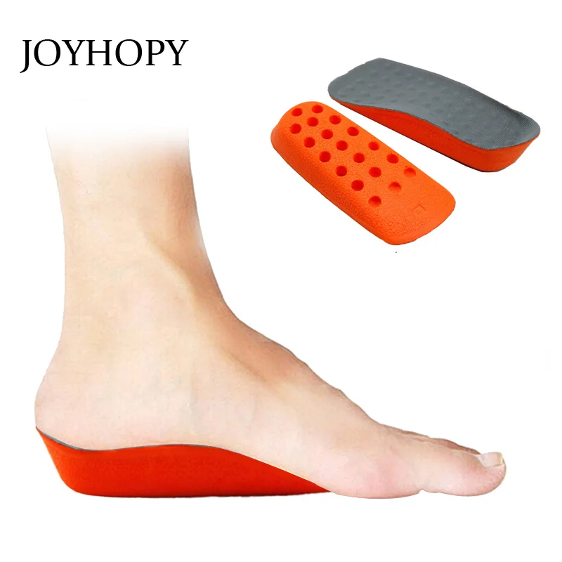 

JOYHOPY Secret Height Increase 2cm Heel Lift Half Insoles In Sock invisible Pad man & woman flexible Shoe Inserts SC012