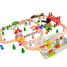 Acool игрушка 100 Большой поезд деревянная игрушка для развития логического мышления ребенка для улучшения внимания головоломка DIY собранные игрушки