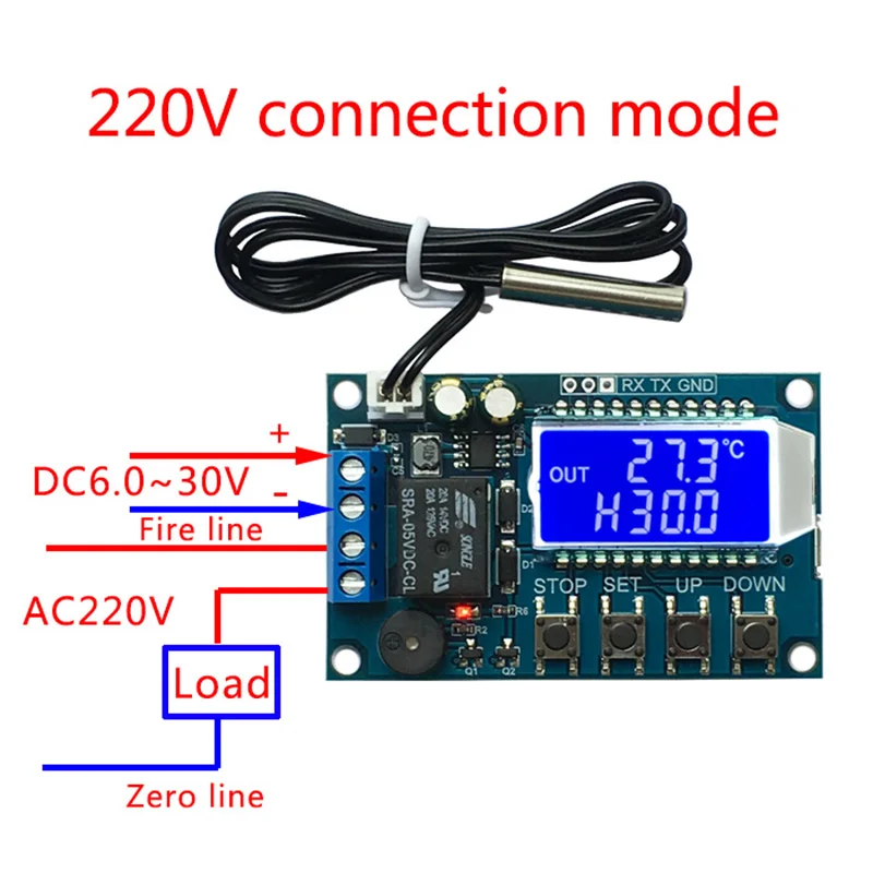 

Xy-T01 Digital Thermostat Heating Refrigeration Digital Temperature Control Switch Temperature Controller Module