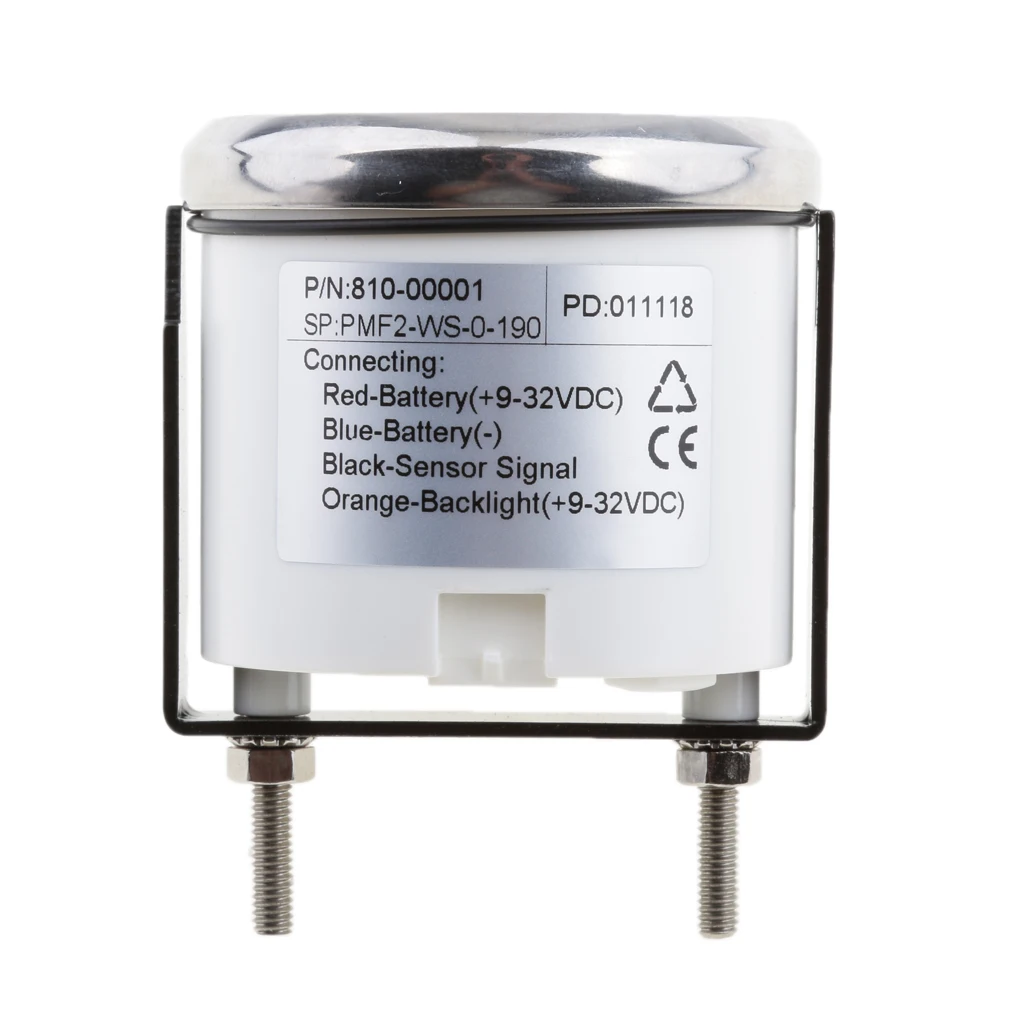 2 inch 12V Car Fuel Level Gauge Meter Fuel Sensor E-1/2-F Pointer Fuel Tank Sending Units COMBO SALE LED Light Dispalay