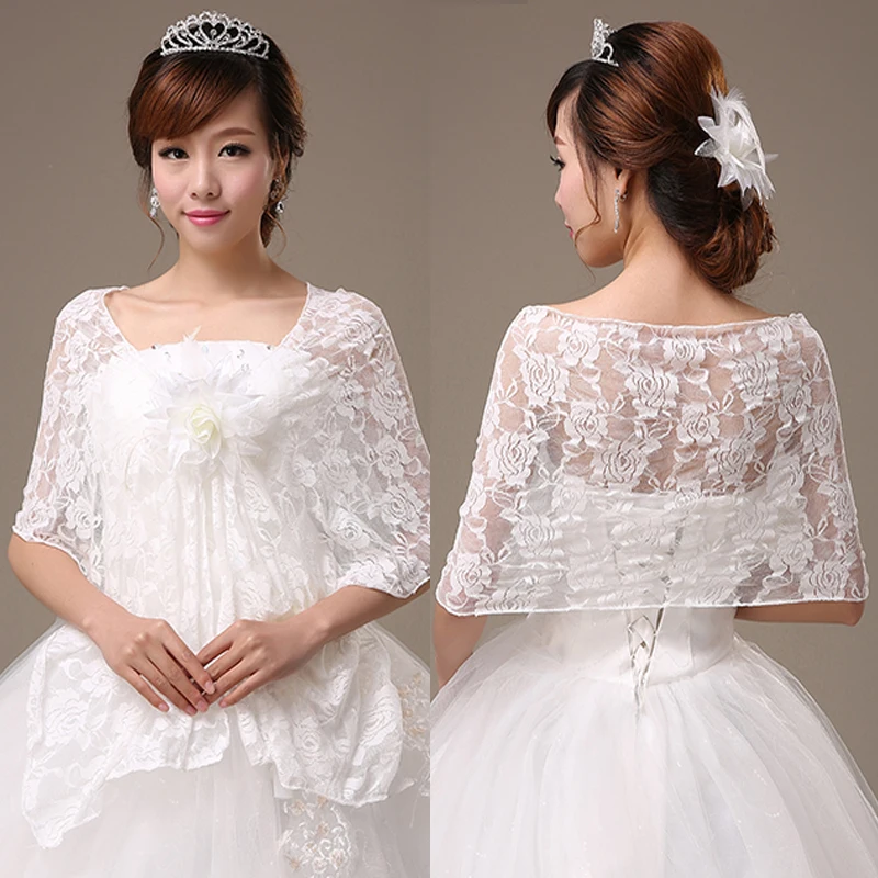 New White Color Lace Custom Wedding Jacket Hot Sale Fashion Wedding