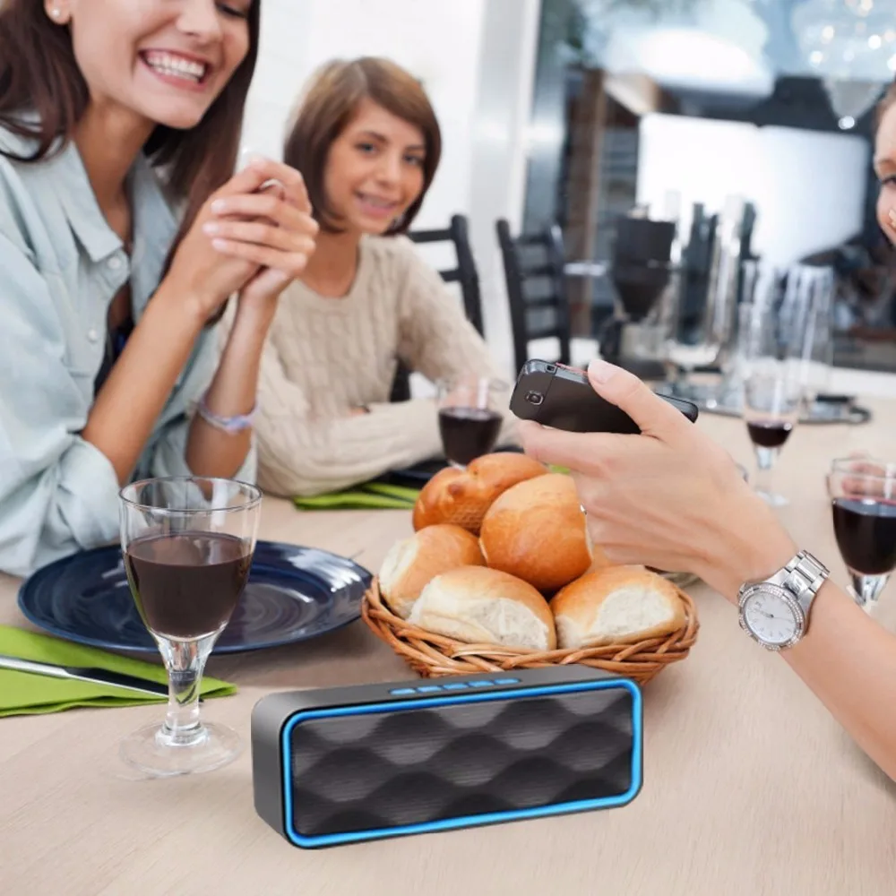 VeFly speakers bluetooth speaker wireless 4.2 system stereo sound line in loudspeaker portable speaker bluetooth bass            (3)
