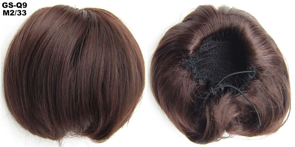 TOPREETY термостойкие синтетические волосы 80gr кудрявый шиньон шнурок Резиновая лента для наращивания волос прически пончик Q9