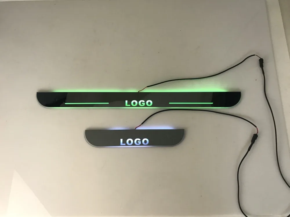 WOOBEST led движущиеся двери потертости динамический Добро пожаловать свет