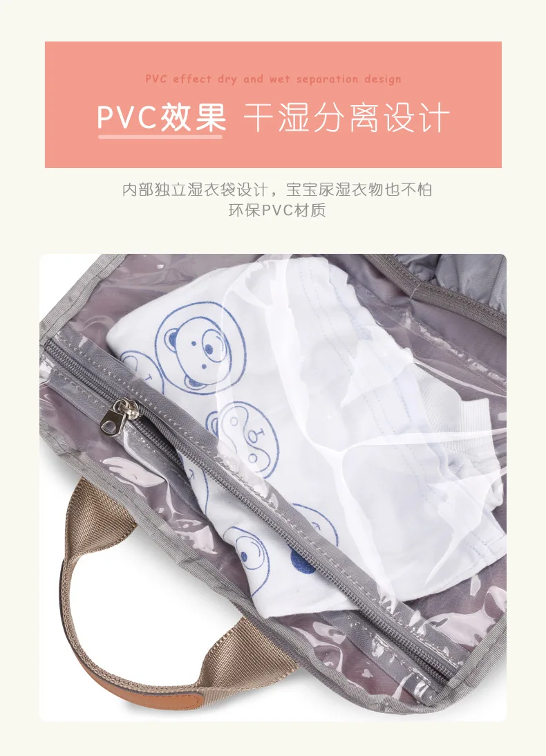 Милый детский подгузник сумка, водонепроницаемый рюкзак большие детские пеленки сумка рюкзак для беременных сумки Baby Care изменение мешок