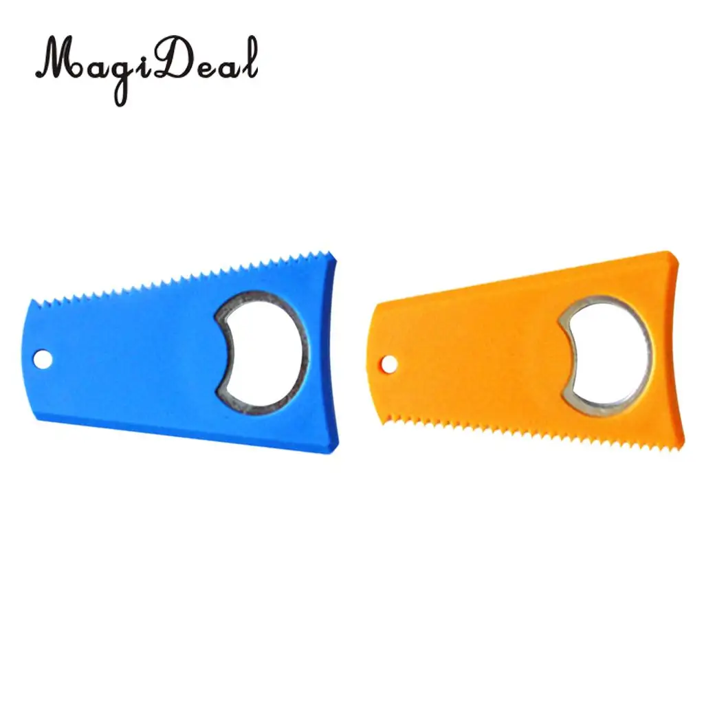 MagiDeal 2Pcs Surfboard Surf Board Surfboard Skimboard Wax Comb Clean Tool Bottle Opener Wax Comb Remover Clean Maintenance Tool