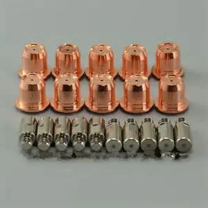 

Trafimet S45 Electrode PR0105 10pcs and Nozzle PD0102-10 10pcs per lot for 40A cutting torch plasma cutting consumables