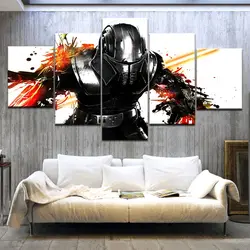 Холсте Pictures Home Decor HD печатает фильм Плакаты 5 шт. мех Battlefront Картины для Гостиная стены Книги по искусству рамки