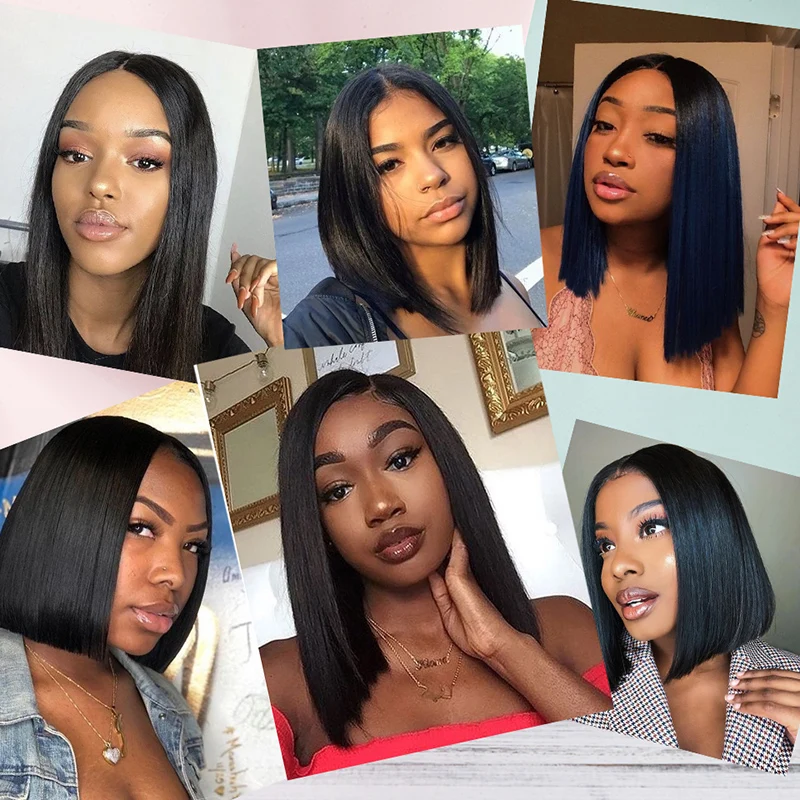 KISSMEE-Short-Lace-Front-Human-Hair-Wigs-with-Pre-Plucked-Hairline-Bob-Lace-Wig-For-Women