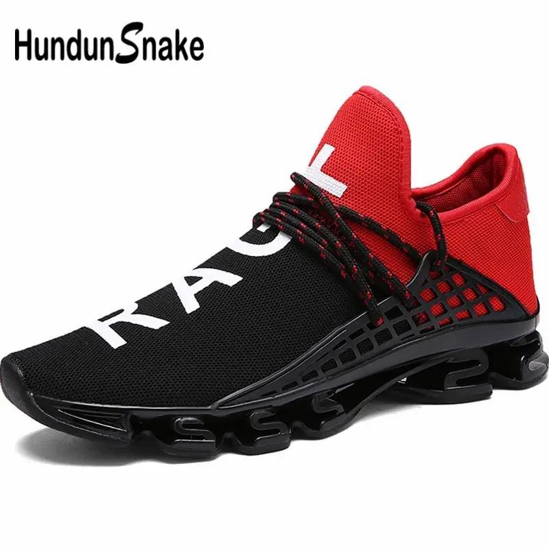 Hundunsnake في الهواء الطلق أحذية رياضية حذاء رجالي رياضية النساء احذية الجري للرجال حذاء رياضي الذكور كبير حجم تنس الأسود المشي A-040