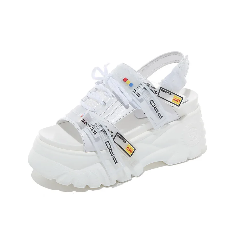 Sandalias Mujer/2019 г. летние кроссовки на платформе повседневная обувь толстой подошве